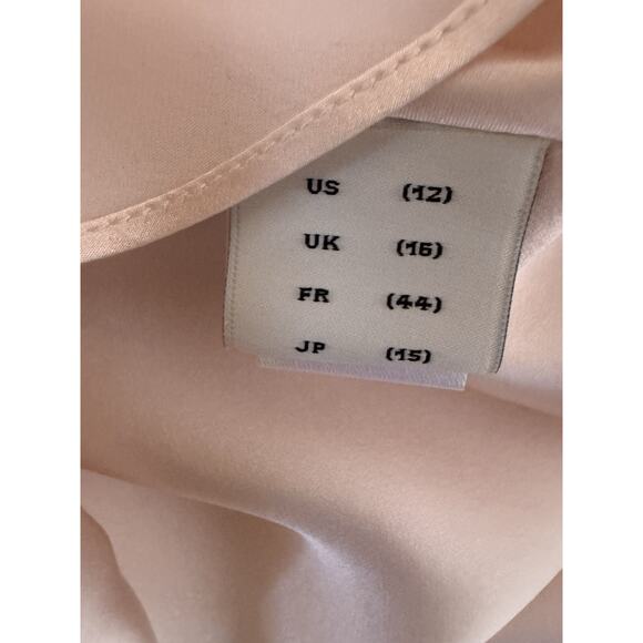 Adam Lippes Duchess Satin Fluted Dress Floral Print Structured Size 12 $2190 - Picture 14 of 16